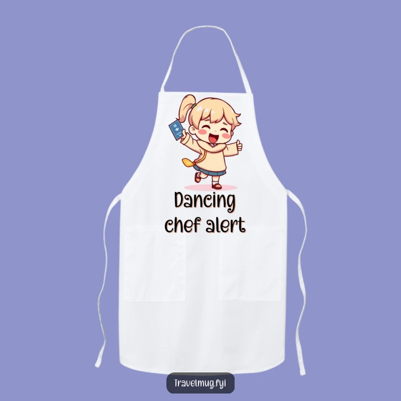 Funny Travel Dance Apron - Cook Up Fun with a Passport