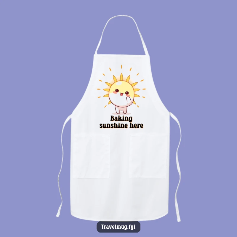 Funny Sun Pointer Apron: Cook with Cheer and this Sunny Character Apron Gift