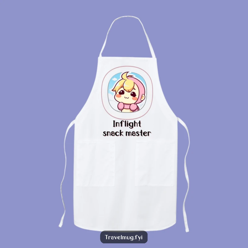 Funny Airplane Chef Apron: Silly Kawaii Character Cooks Up Laughs