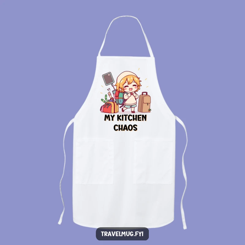Funny Packing Chef Apron: Comical Items Ready, Kitchen Humor Gift