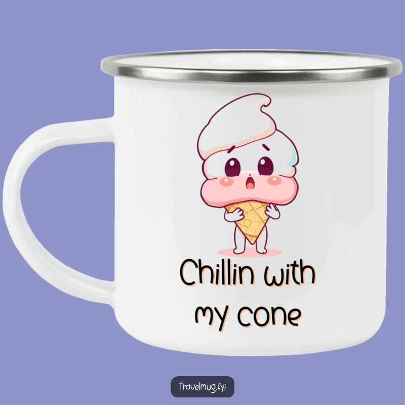 Funny Ice Cream Surprise Camping Mug - Embrace Adventure with Hilarious Sweetness!