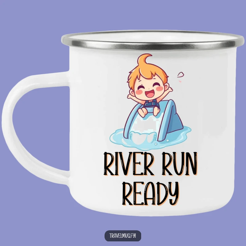 Funny Camp Mug: Water Slide Splash - Outdoor Funny Gift!
