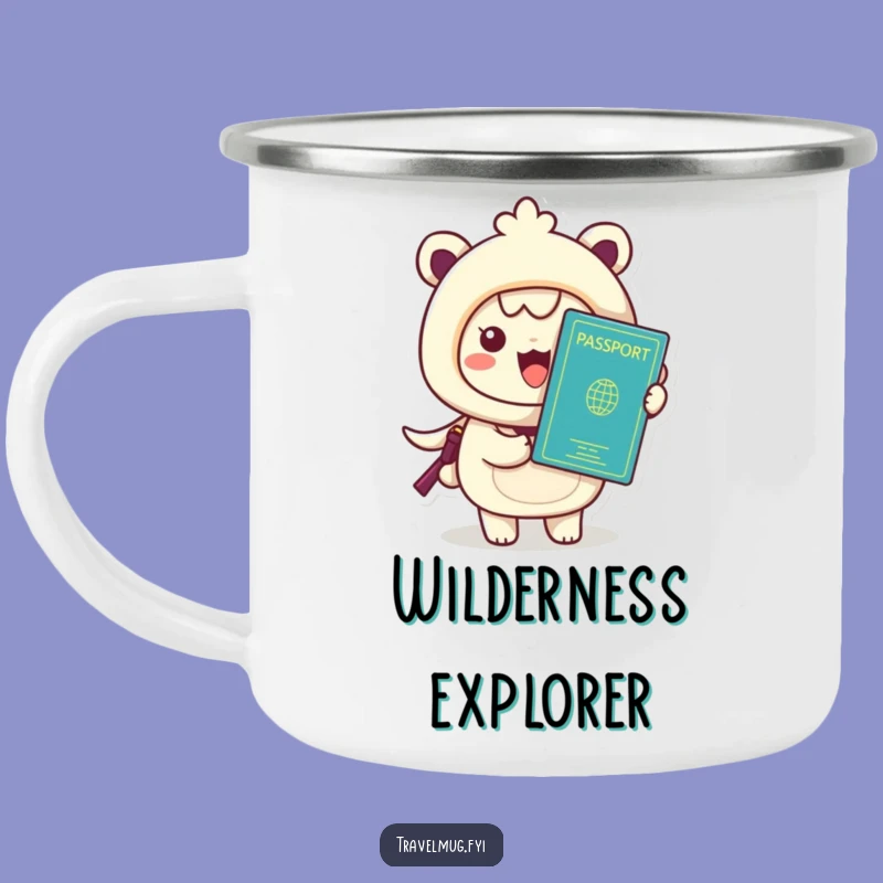 Funny Kawaii Passport Holder Camping Mug - Adventure Travel Gift