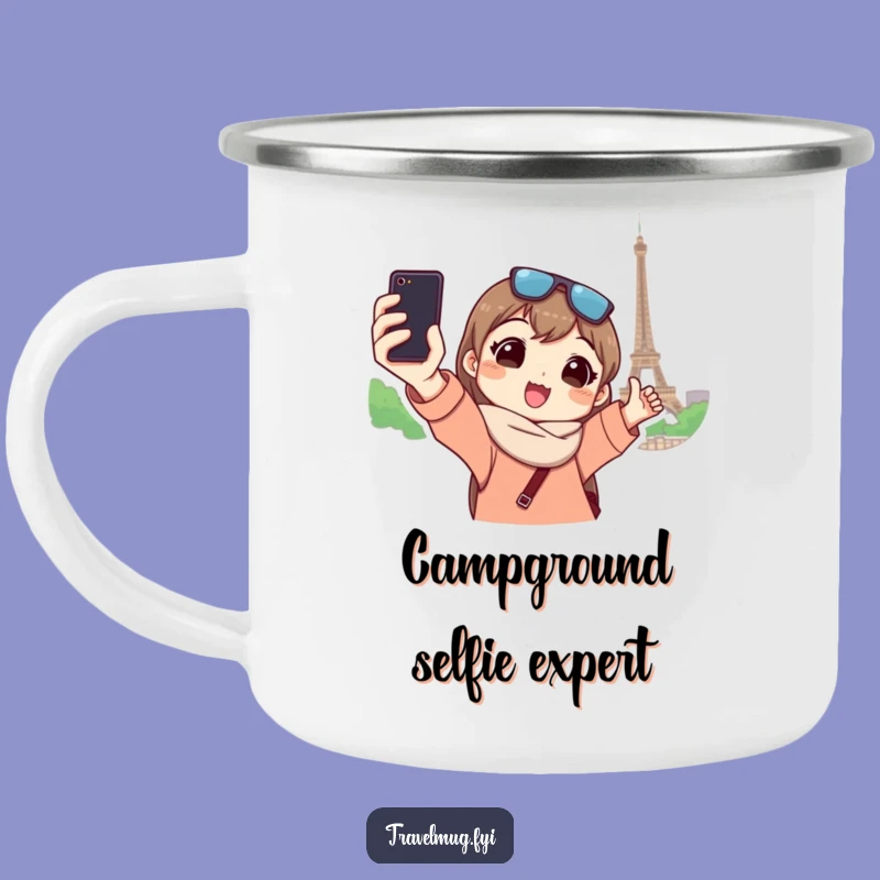 Funny Selfie Camping Mug a Hilarious Companion for Outdoor Adventures