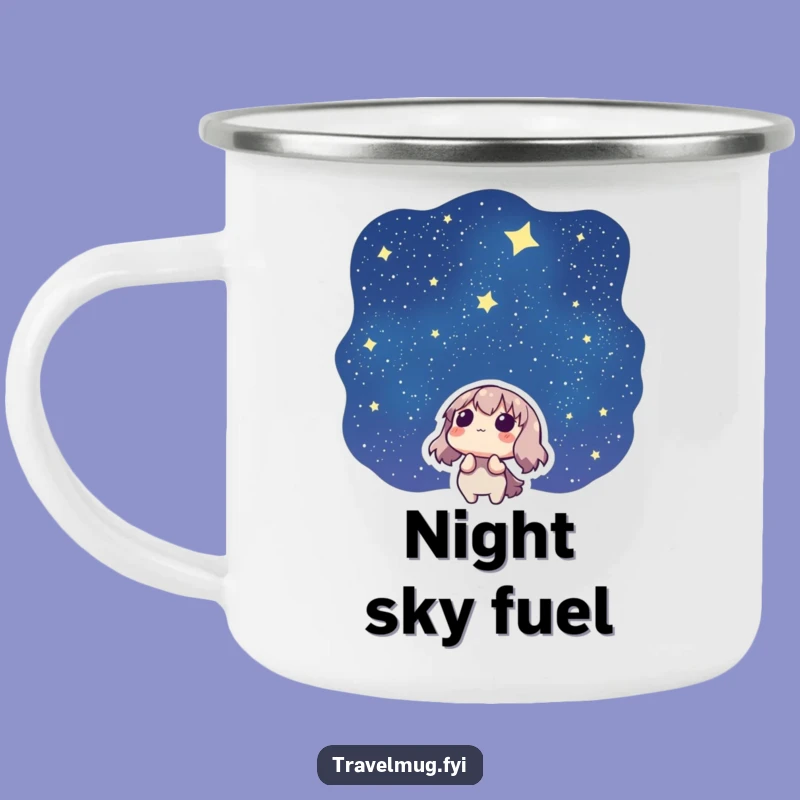 Funny Starry Night Camping Mug: Cosmic Campfire Companion