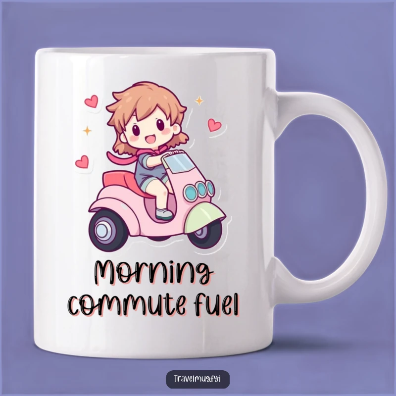 Funny Adventurer Mug: Character Riding Vehicle, Perfect Joyful Funny Gift