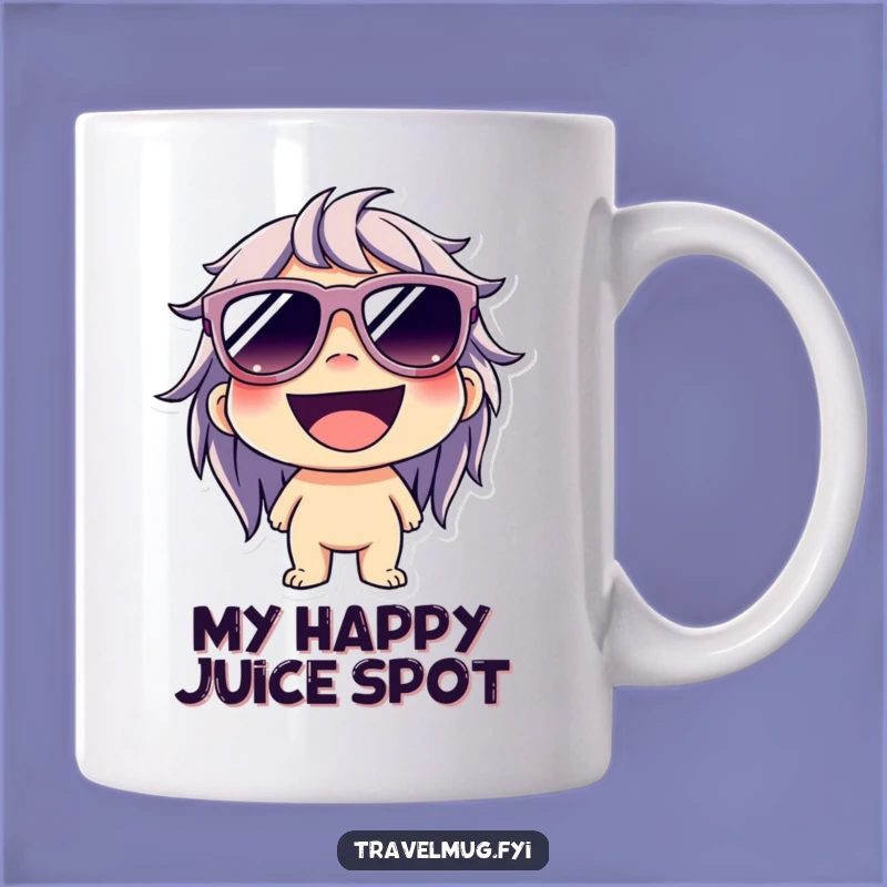 Funny Cool Grin Mug: Character's Sunglasses Style, Happy Vibes, Perfect Funny Gift