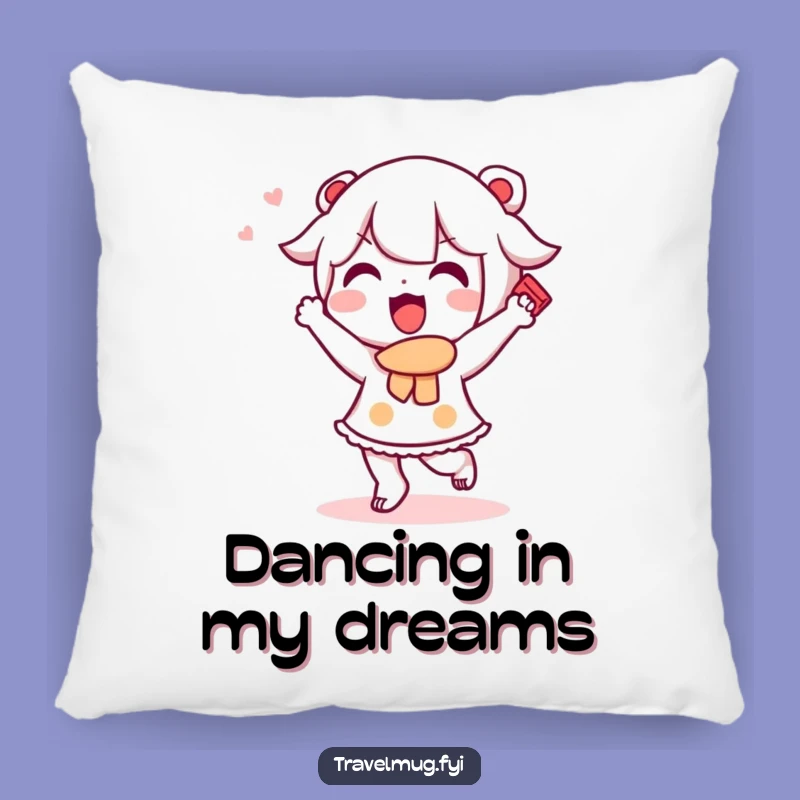 Funny Kawaii Character Pillow: Happy Dance Comfort, Adorable Funny Gift!