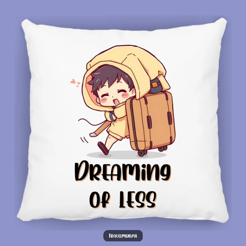 Funny Overflowing Suitcase Pillow a Cozy Accent for Travel Enthusiasts