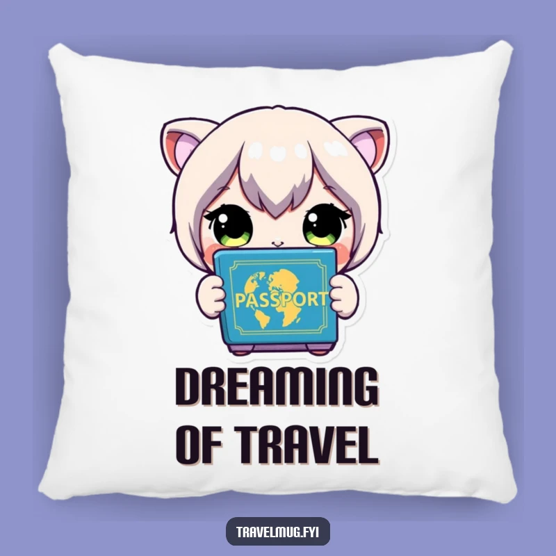 Funny Travel Pillow: Passport Excitement - Comfy Funny Gift!