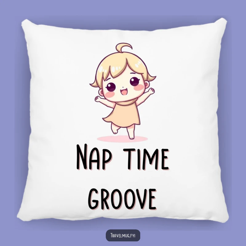 Funny Cute Character Happy Dance Pillow - Cozy Accent for Happy Homes