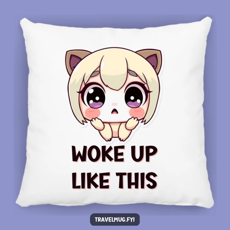 Funny Surprised Character Pillow: Hug Your Shock with This Funny Gift Pillow