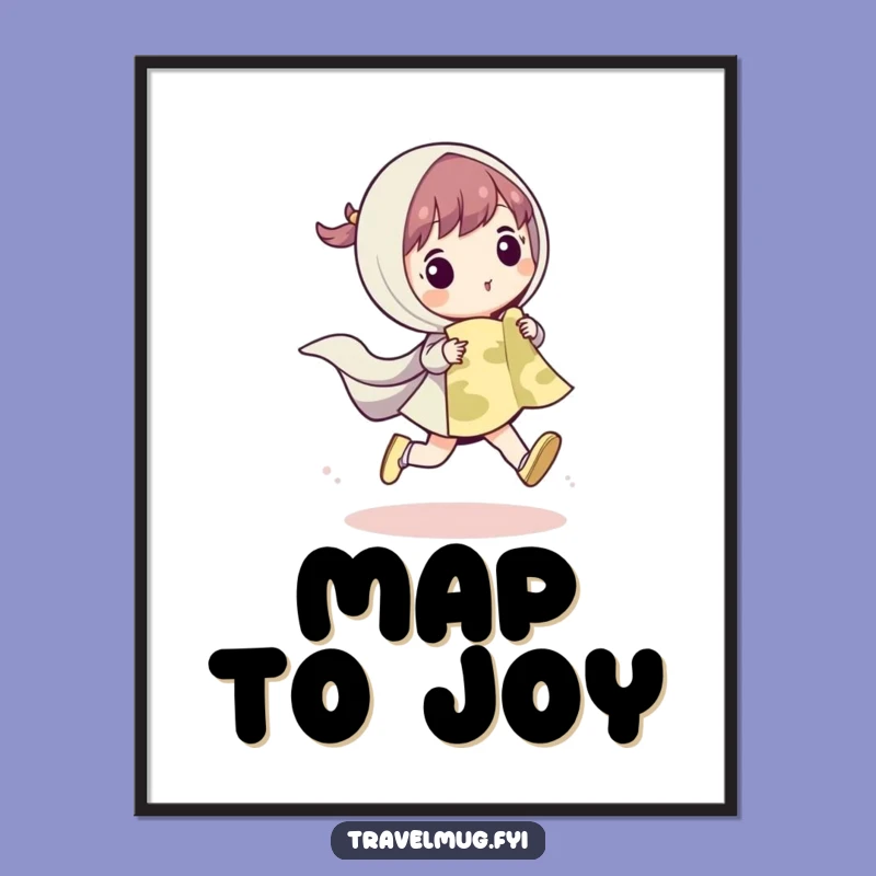 Funny Skipping Explorer Digital Art: Instant Adventure, a Unique Funny Gift