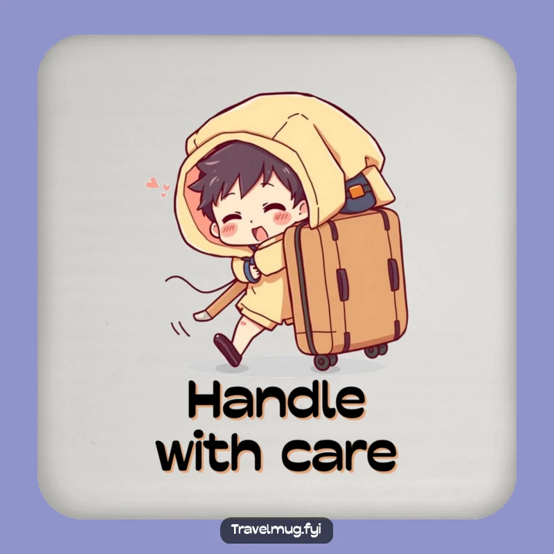 Funny Overflowing Suitcase Coaster a Hilarious Touch for Your Table