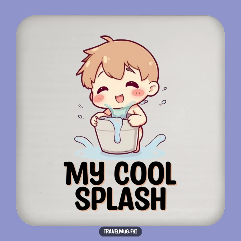 Funny Splash Coaster: Tiny Bucket Protection, Unique Gift