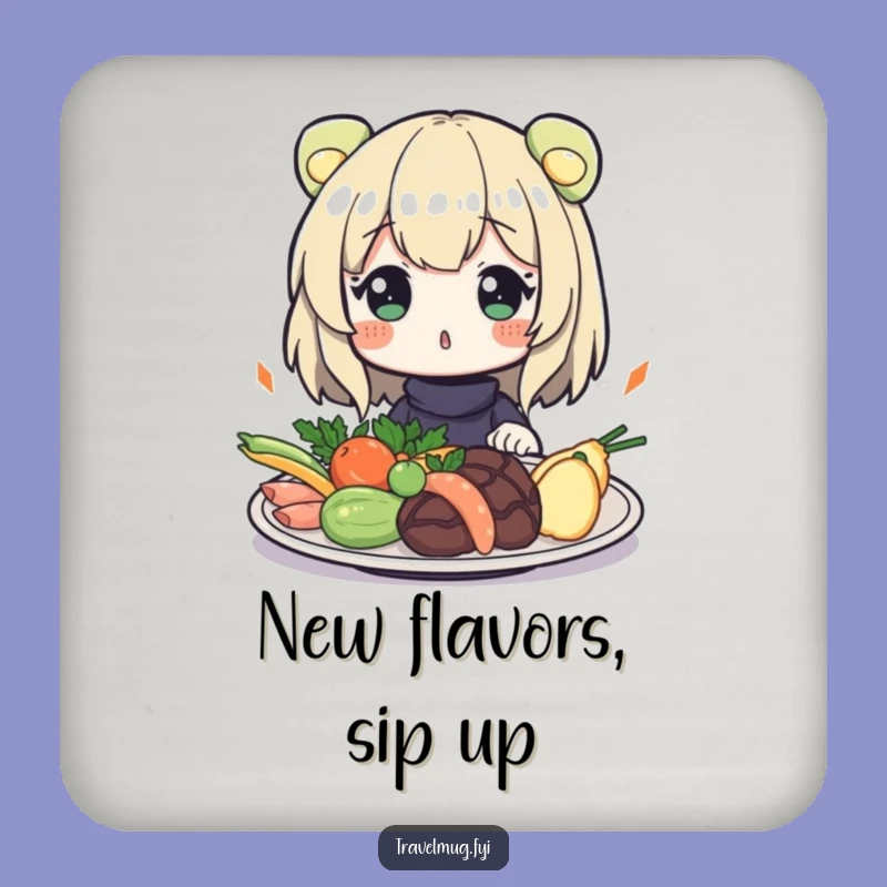 Funny Food Surprise Coaster: Protect Surfaces with Taste Humor, Funny Gift