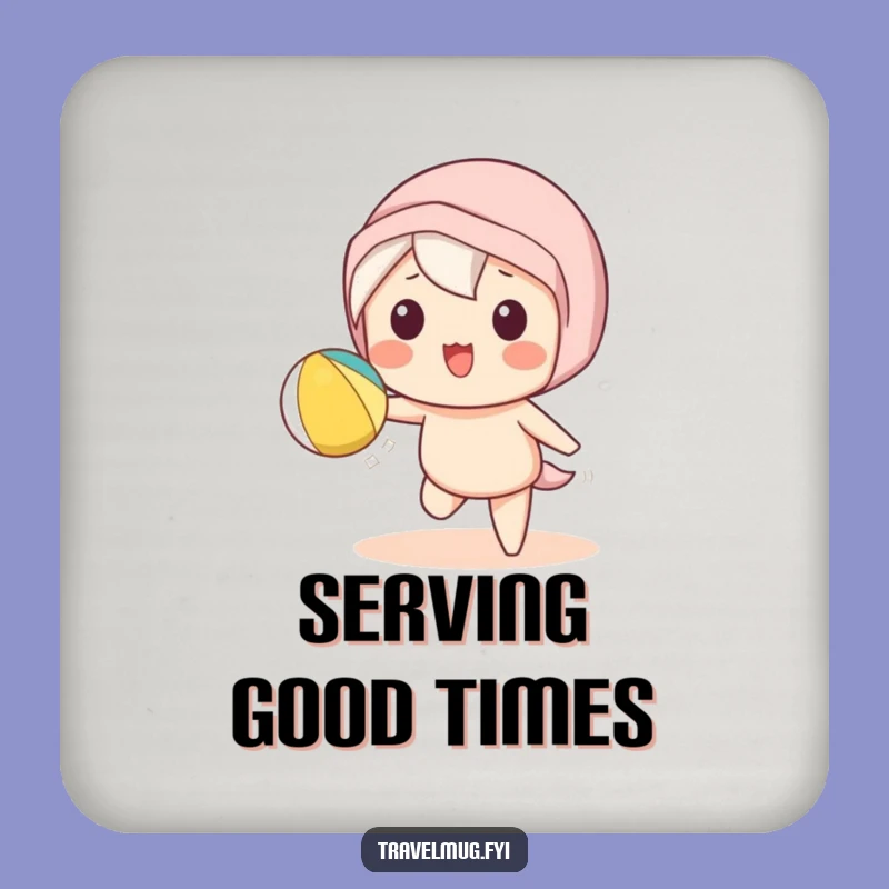 Funny Kawaii Beach Coaster: Playful Toss Protection, Adorable Funny Gift!