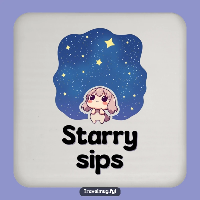 Funny Starry Wonder Coaster Set: Protect Surfaces with Cosmic Charm