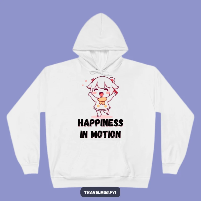 Cozy Funny Kawaii Souvenir Hoodie: Happy Dance, Perfect Funny Travel Gift!