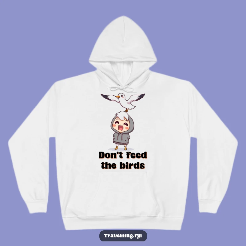 Cozy Funny Seagull Surprise Hoodie: Stay Warm with Beach Chaos, Perfect Gift