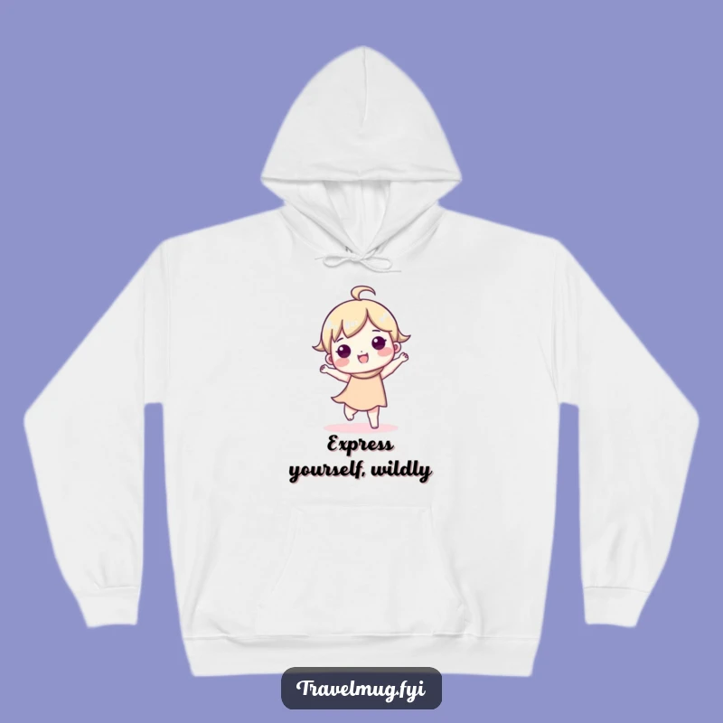 Cozy Funny Cute Character Happy Dance Hoodie - Warm & Humorous Gift