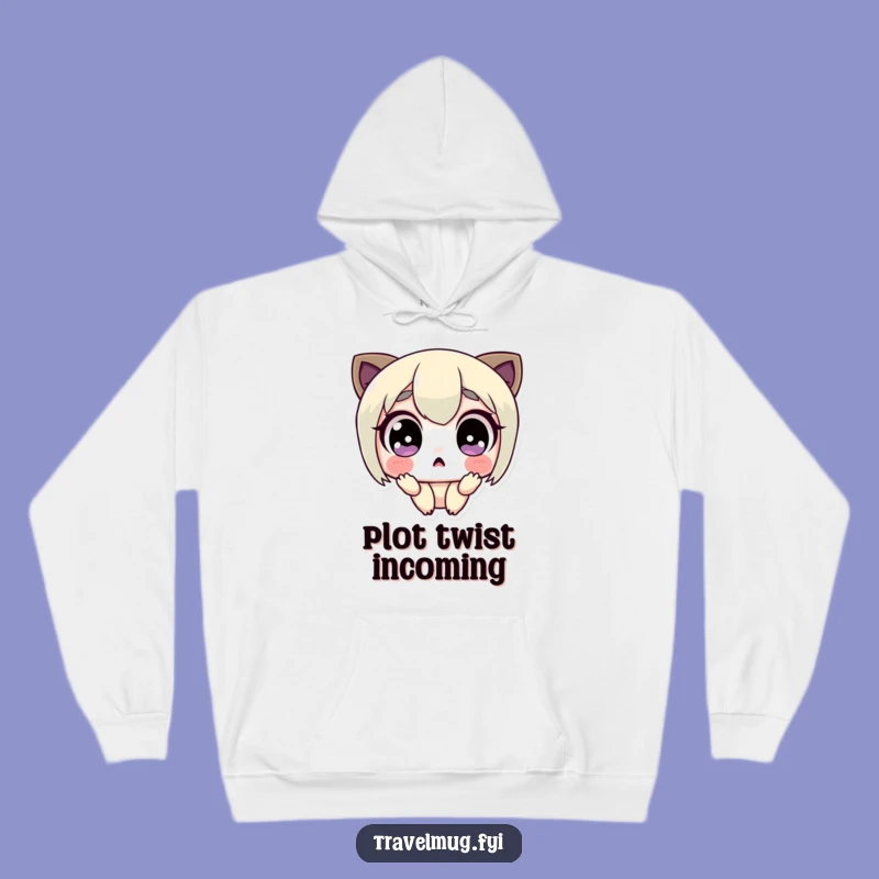 Funny Surprised Character Hoodie: Cozy Up with This Funny Gift of Astonishment