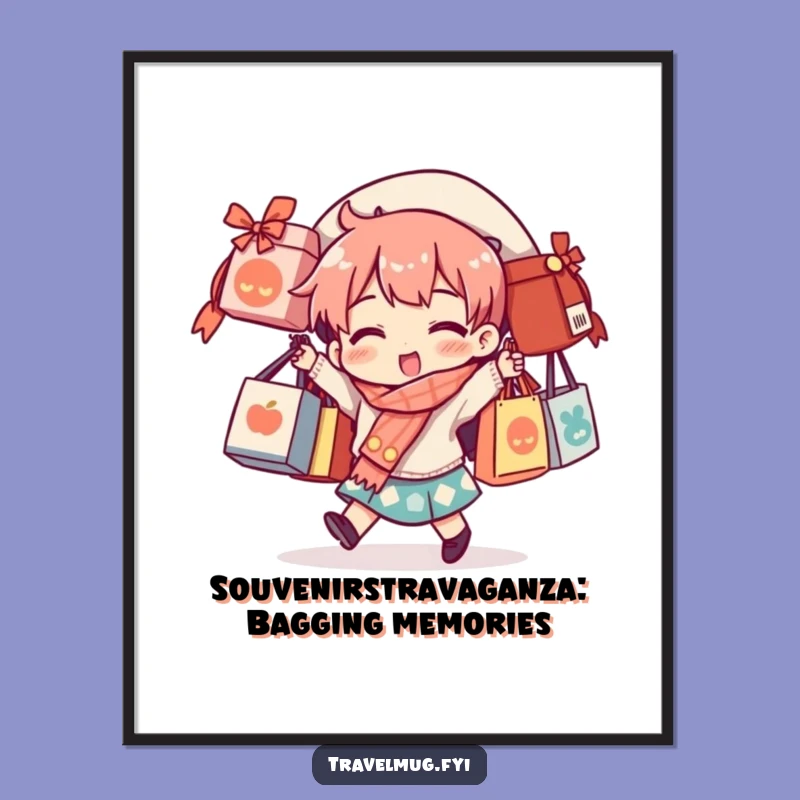 Free Printable Wall Art: Funny Souvenir Bag Balancing Act Decor