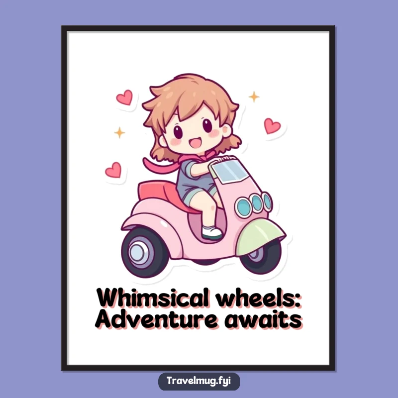 Funny Free Printable Wall Art: Whimsical Vehicle Character, Humorous Downloadable Decor for Adventure