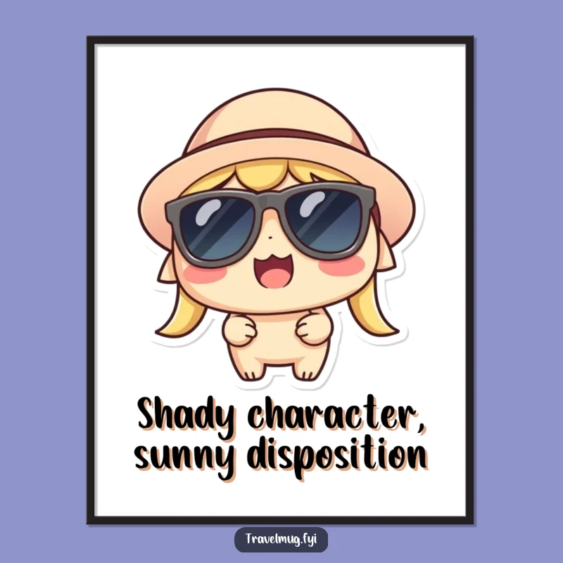 Funny Kawaii Sun-Kissed Free Printable Wall Art: Cool Decor