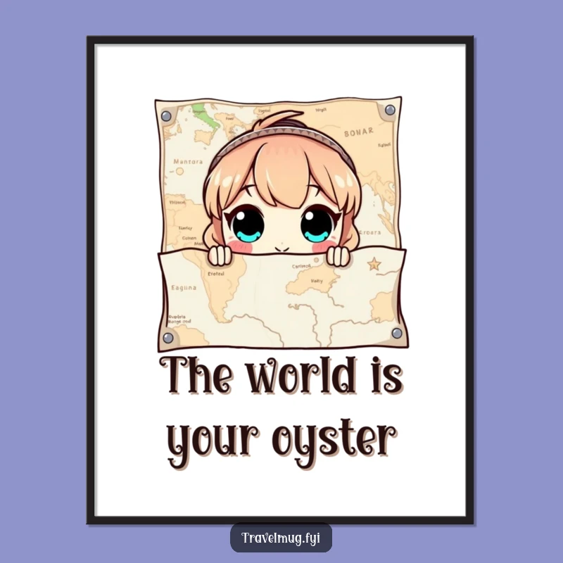 Free Printable Wall Art: Funny Map Explorer, Quirky Downloadable Decor Gift