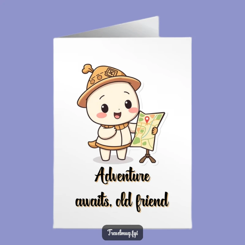 Free Printable Bday Card: Silly Hat Map Adventure, Funny Downloadable Gift