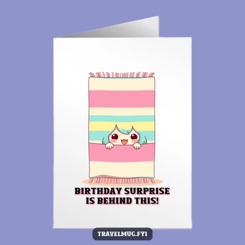 Free Printable Birthday Card: Beach Fun Surprise!