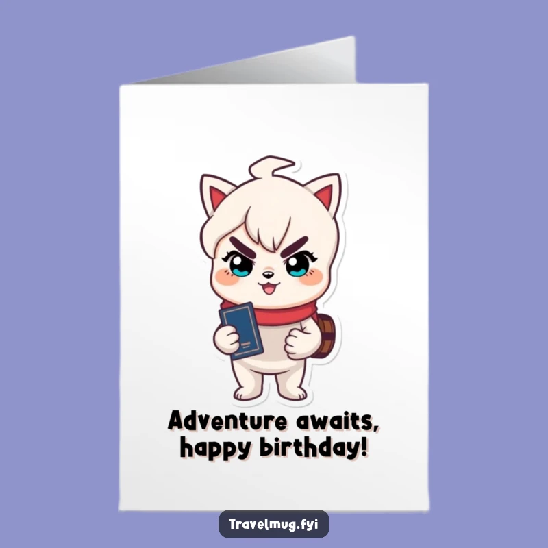 Free Printable Birthday Card: Mischievous Traveler, Downloadable Birthday Adventure!