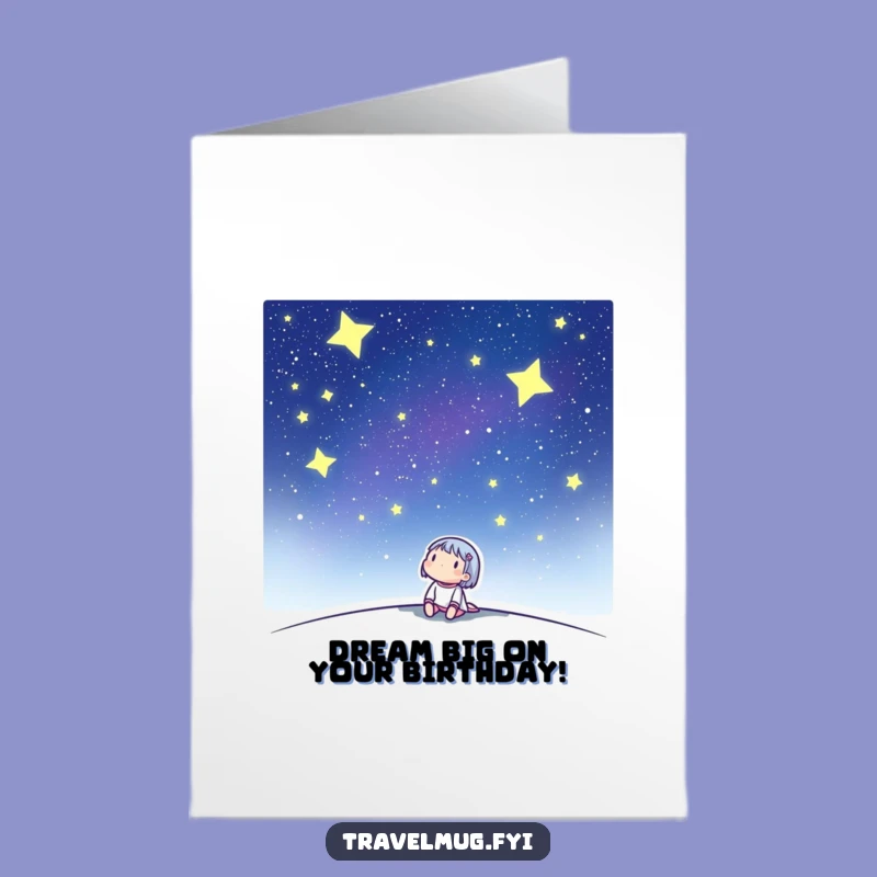 Free Printable Birthday Card: Starry Wishes, Downloadable Birthday Dreams!