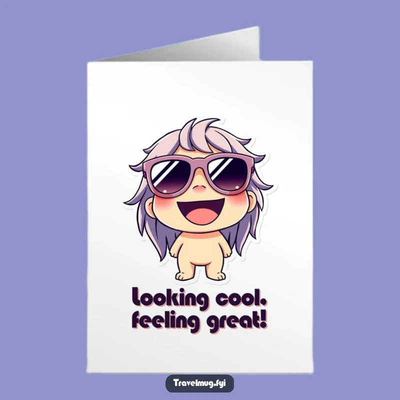 Free Printable Birthday Card: Cool Grinning Character, Funny Downloadable Gift