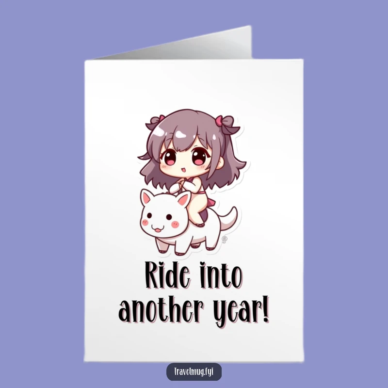 Free Printable Birthday Card: Cute Character Joyride Funny Downloadable Gift