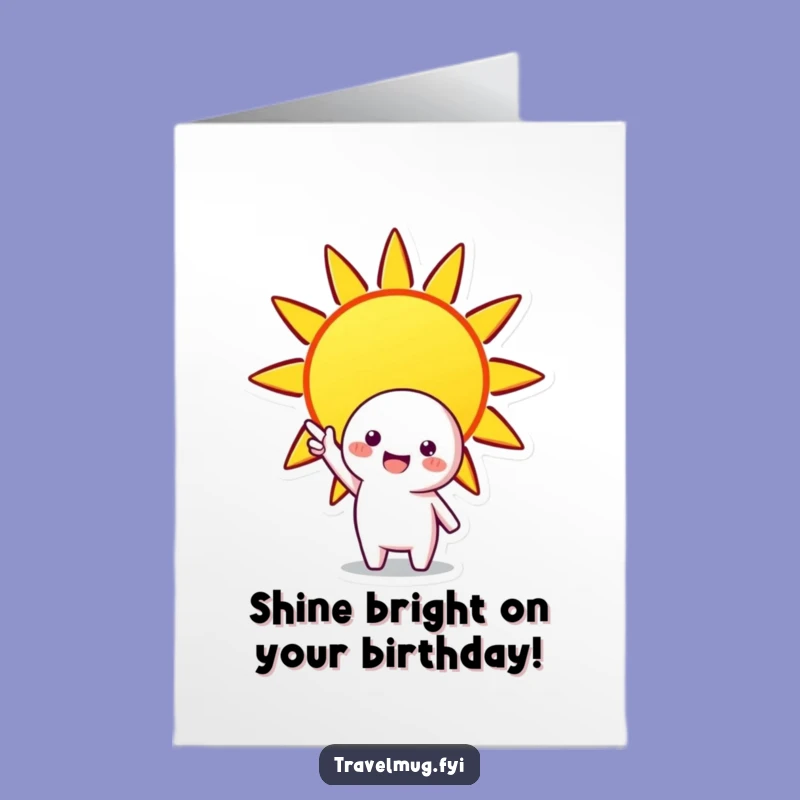 Free Printable Birthday Card: Shine Bright, Perfect Downloadable Gift!