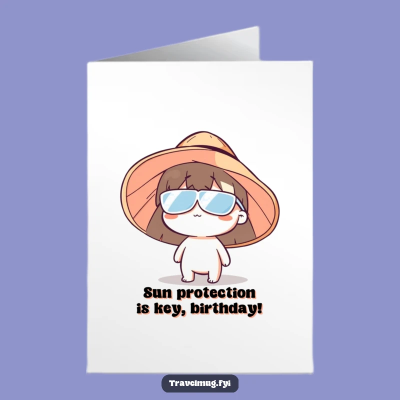 Free Printable Hilarious Sun Hat Birthday Card for Laughs