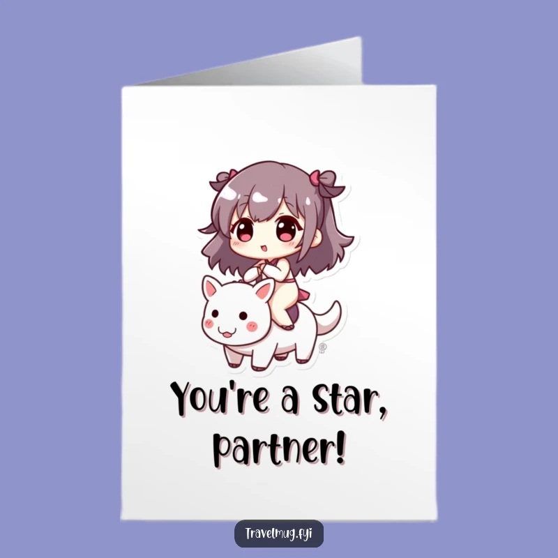 Free Printable Congrats Card: Cute Character Ride Celebrate Funny Downloadable Gift