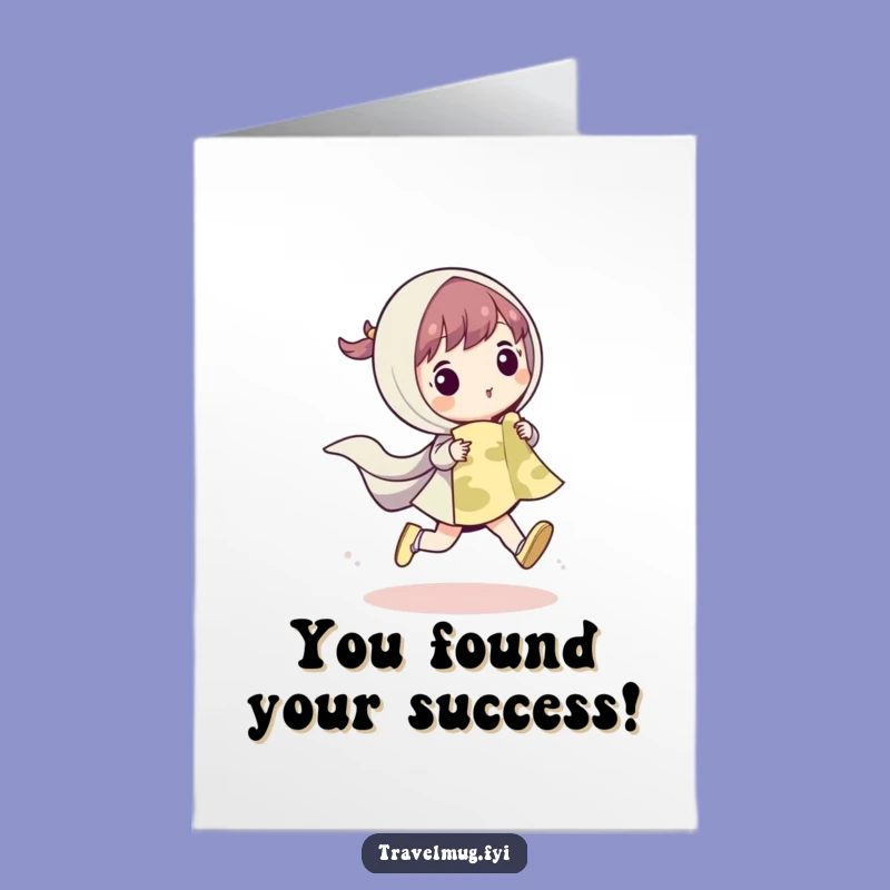 Free Printable Congrats Card: Skipping Explorer, Fun Downloadable Gift