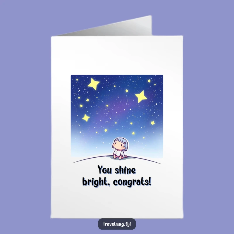 Free Printable Congrats Card: Starry Achievements, Hilarious Downloadable Success!