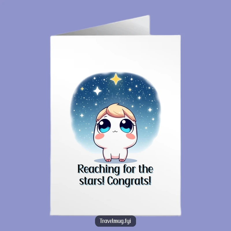 Free Printable Congrats Card: Starry Eyes, Perfect Funny Downloadable Gift!
