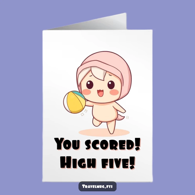 Free Printable Congrats Card: Funny Kawaii Playtime - Fun Downloadable Gift