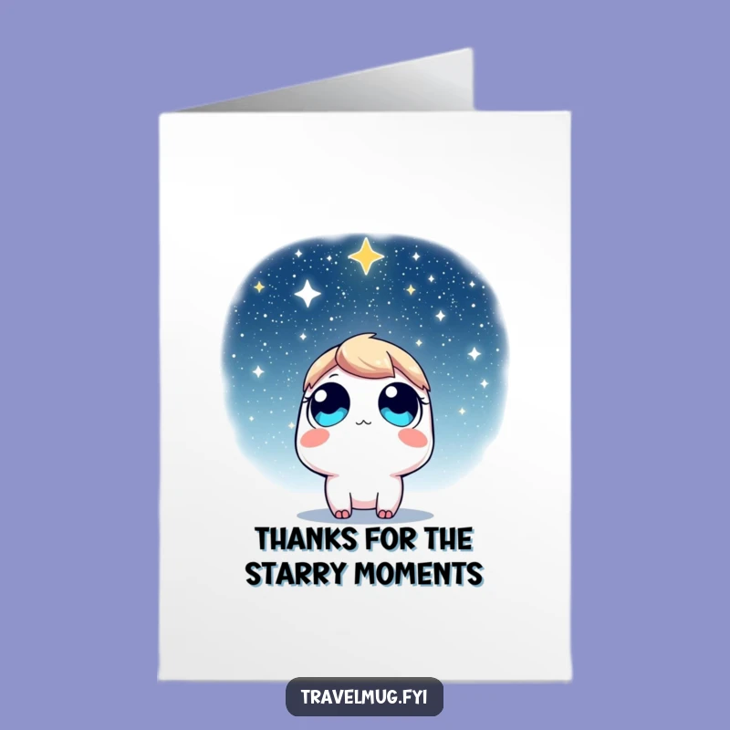 Funny Free Printable Thank You Card: Starry Eyes, Perfect Downloadable Gift!