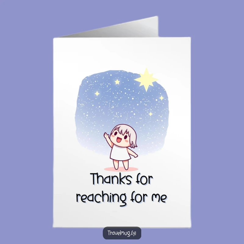 Thank You Card Free Printable: Stargazer Character Downloadable Gift