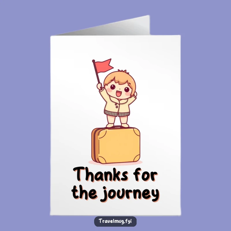 Free Printable Thank You Card: Funny Wanderer, Appreciative Downloadable Gift