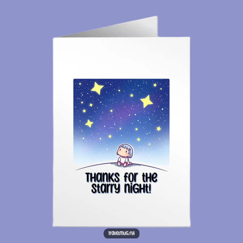 Free Printable Thank You Card: Starry Gratitude, Funny Downloadable Thanks!