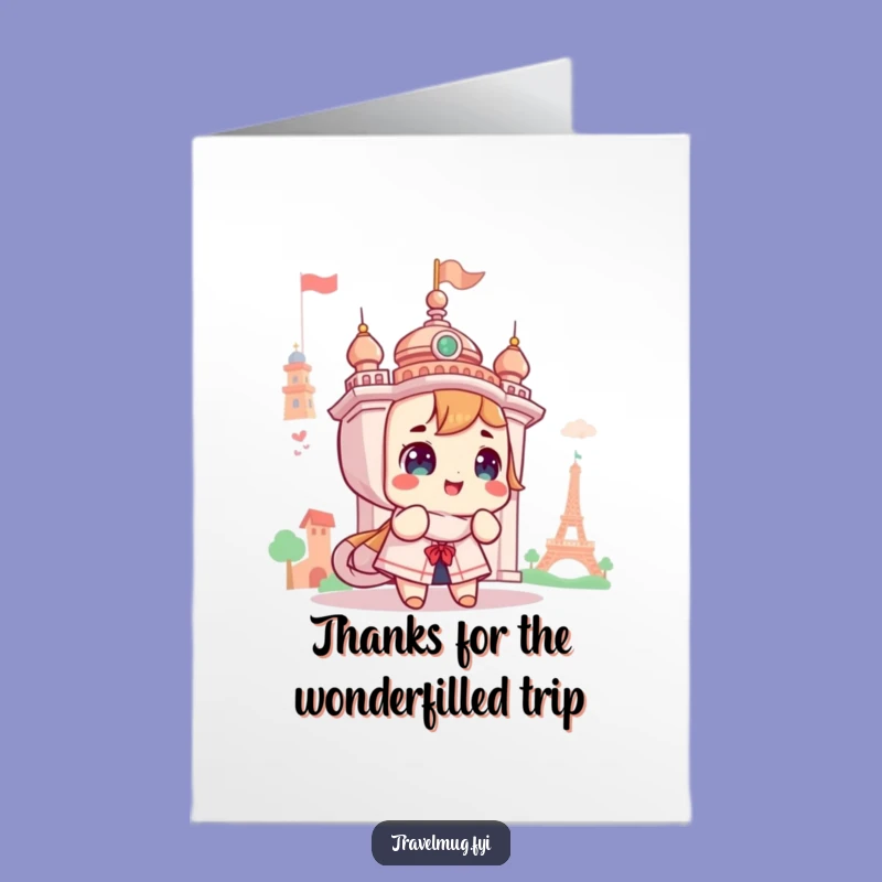 Free Printable Thank You Card: Wonder Character Landmark Funny Downloadable Gift