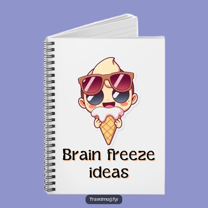 Funny Summer Journal: Character's Ice Cream Diary, Fun Notes Book