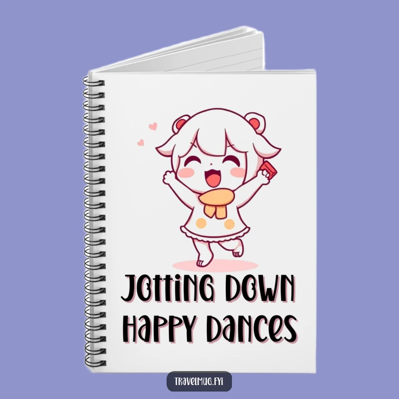 Funny Kawaii Souvenir Notebook: Happy Dance Journal, Hilarious Travel Stationery!